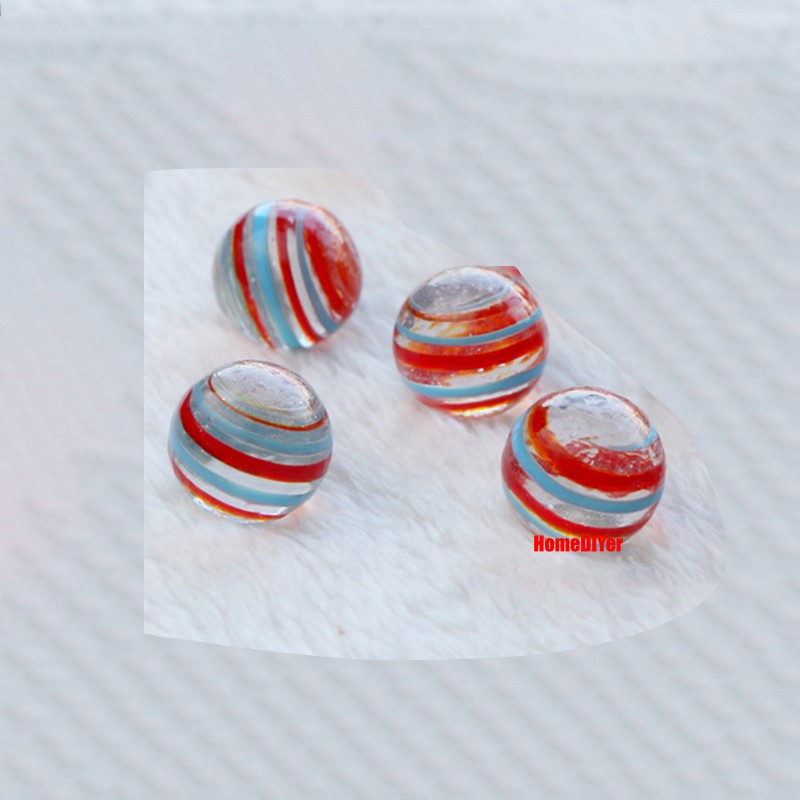 16mm Red Blue Glass Marble Balls for Kids Traditional Toys Game Party Decoration