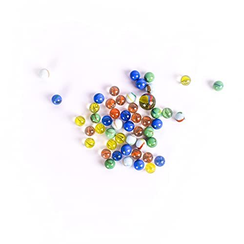 Juego De Canicas De Vidrio Coloridas 50 Piezas Marbles Para Ninos Y Diversion