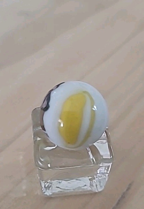 ” JEFF ” MARBLE 3/4″ COMIC STRIP CHARCATER MARBLE PELTIER GLASS NM/-M