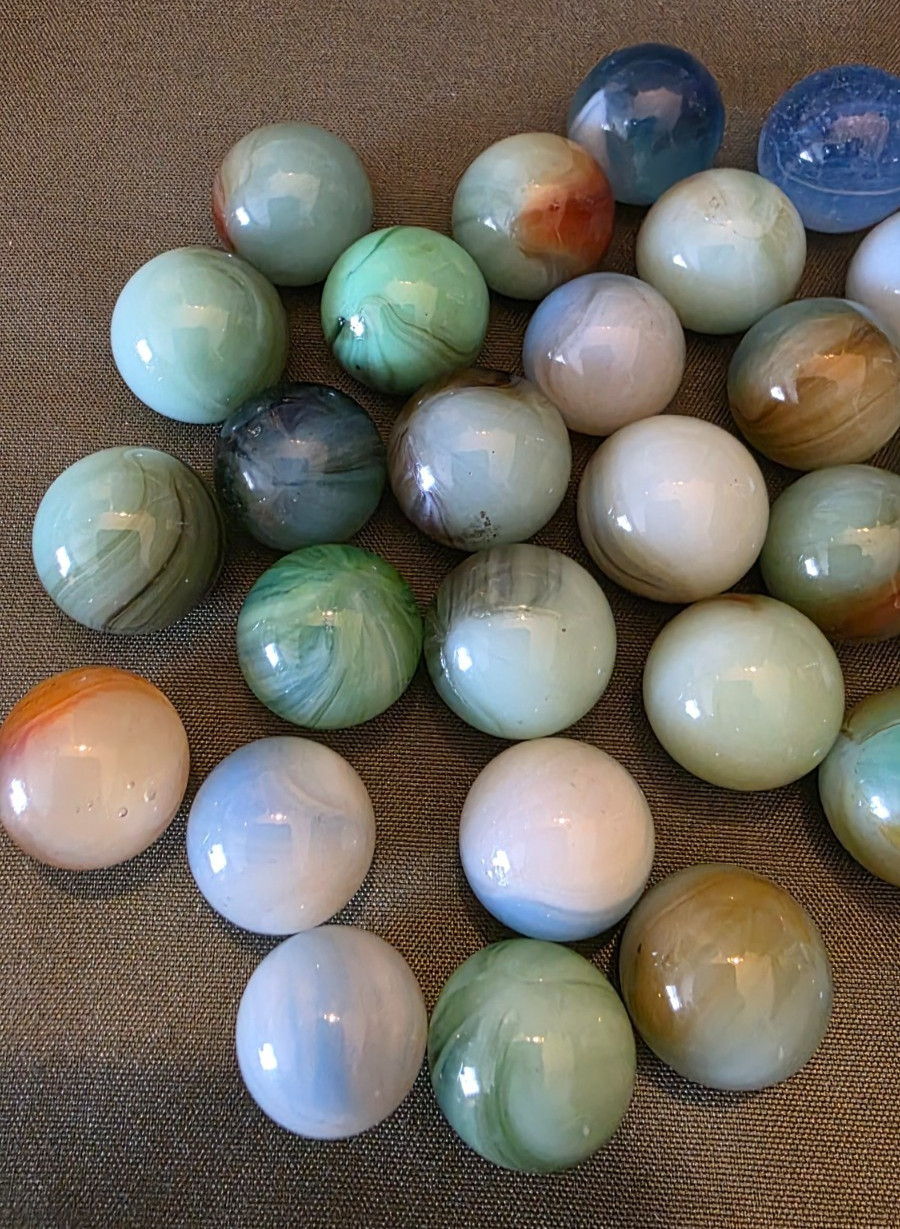 Vintage Marble Lot Master possibly others Beautiful Marbles M/NM Lot 5 Free Ship