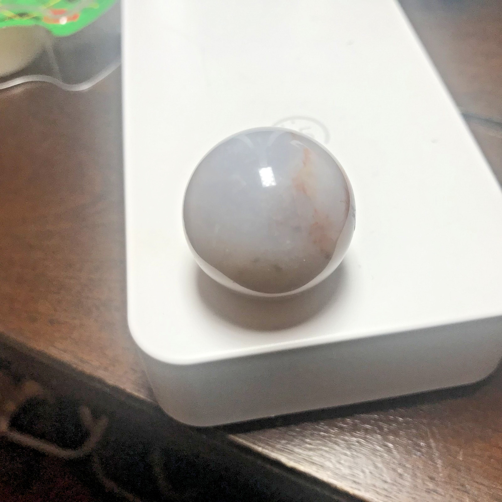 GERMAN ANTIQUE ”END OF DAY” ONIONSKIN MARBLE(2 GROUND PONTILS & STRETCHET FLUE