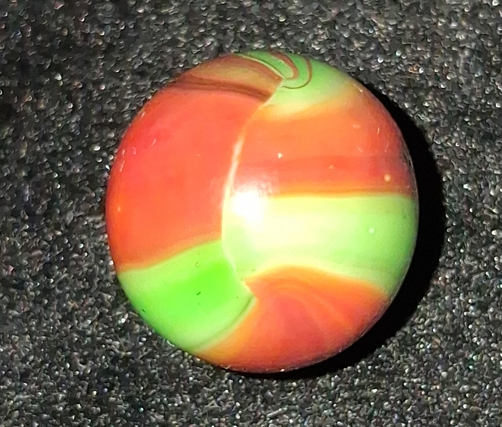 Marble King St.Mary’s “Watermelon” W/“Oxblood”