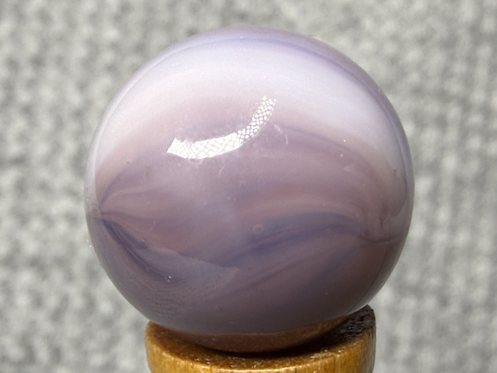 Marble King Blended Lavender Purple Rainbow Marble .61” Mint