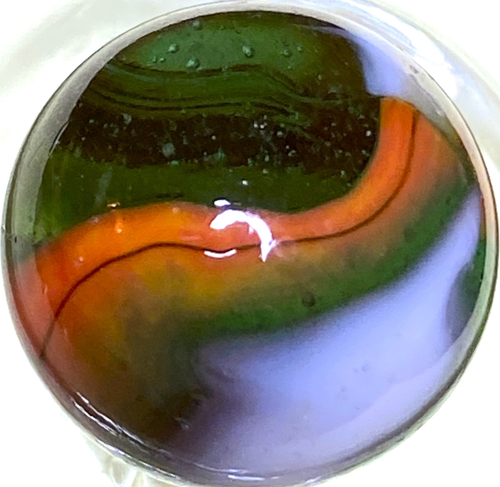 NLR PELTIER / PRETTY SURE HAS RARE GLASS COLOR , AVENTURINE ? MIB .61″ M307