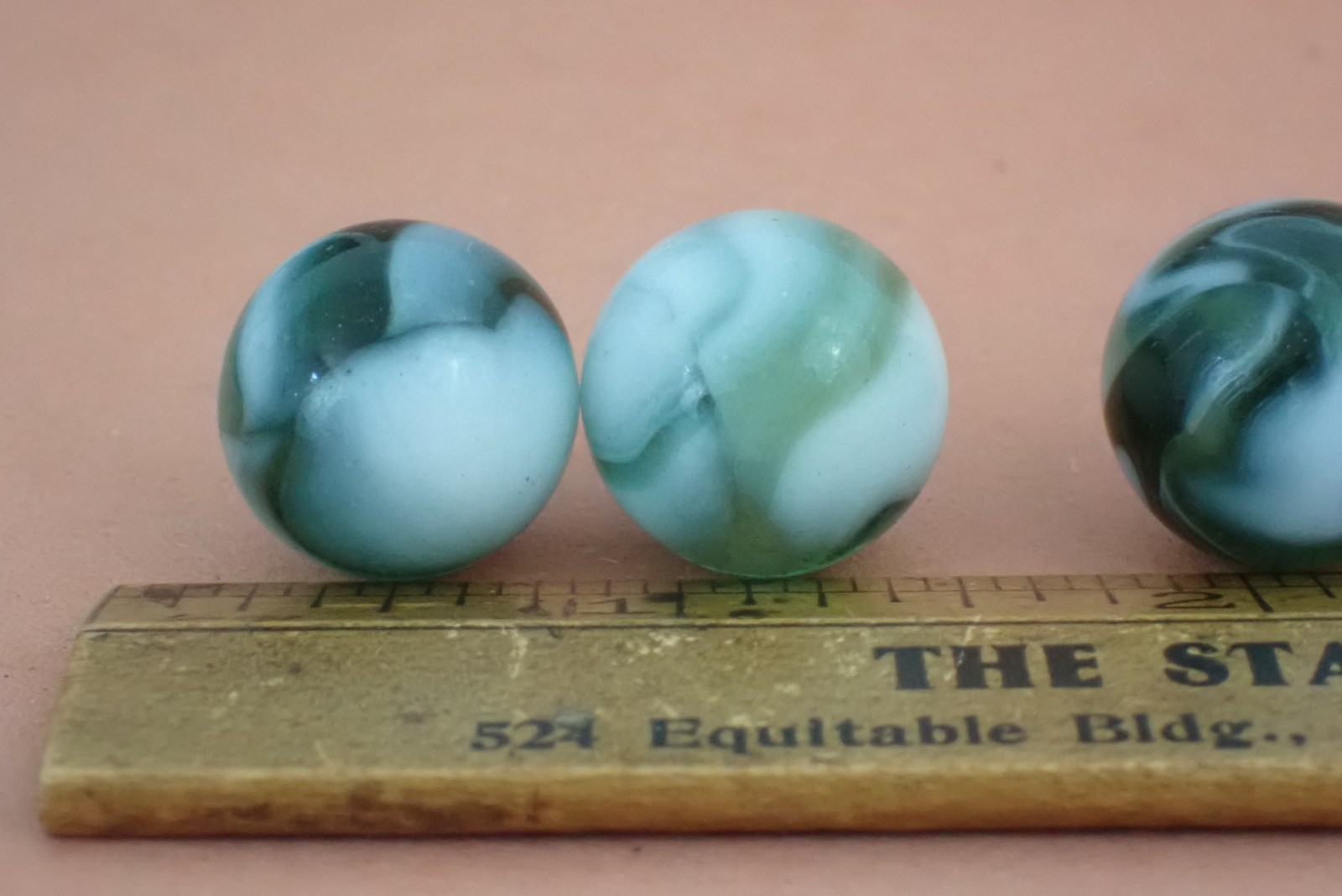 Lot 6 Vintage Marbles Estate Find Peltier National Line Rainbo NLR Polar Bear #4