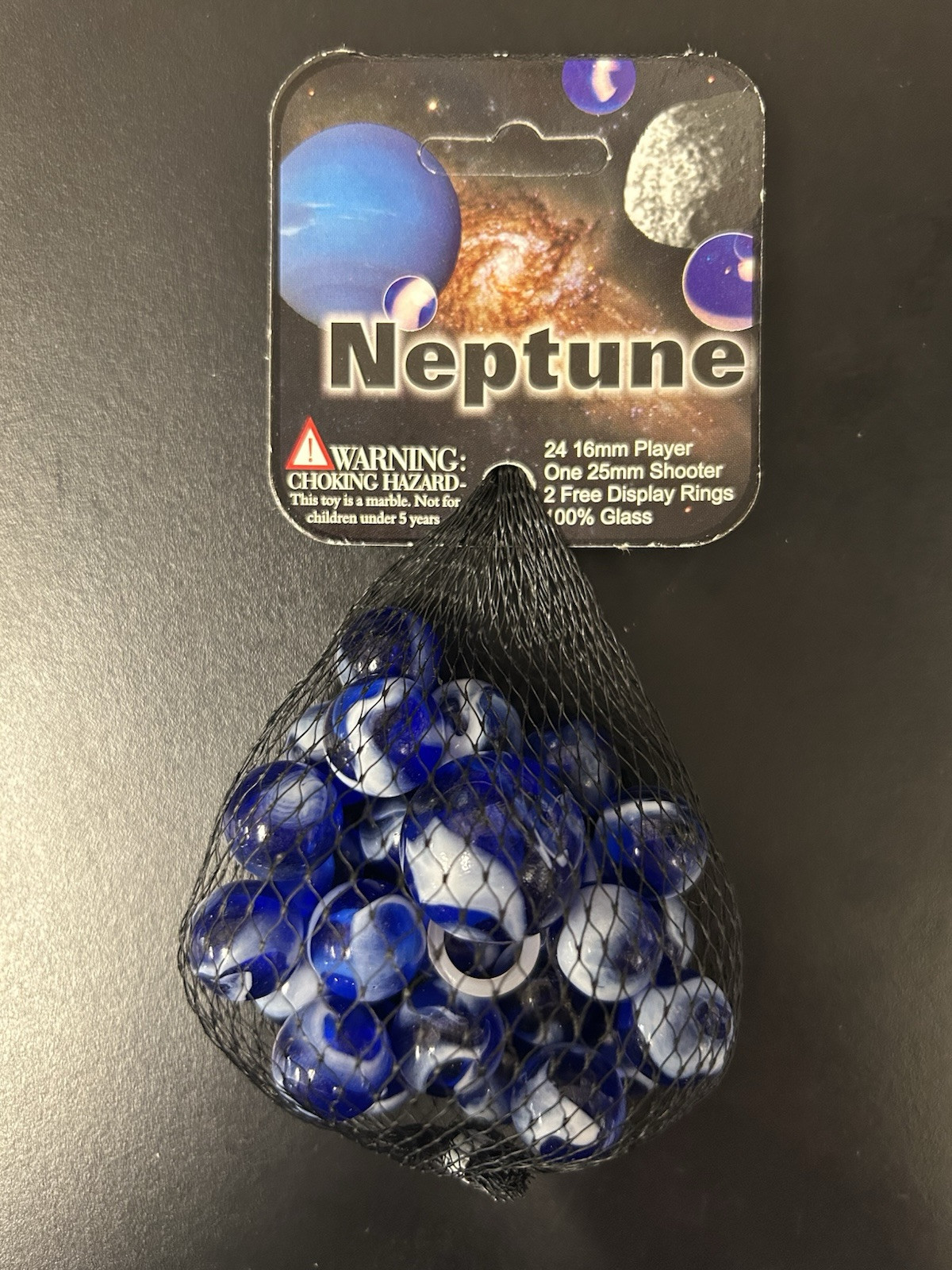 Neptune Mega Marbles Net Bag 24 Players 1 Shooter Retired Set (2004-2006)