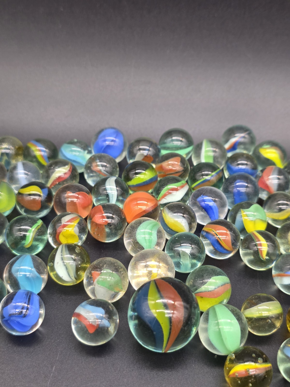 1lb 15oz Mixed Lot Of Vintage Cats Eye Marbles