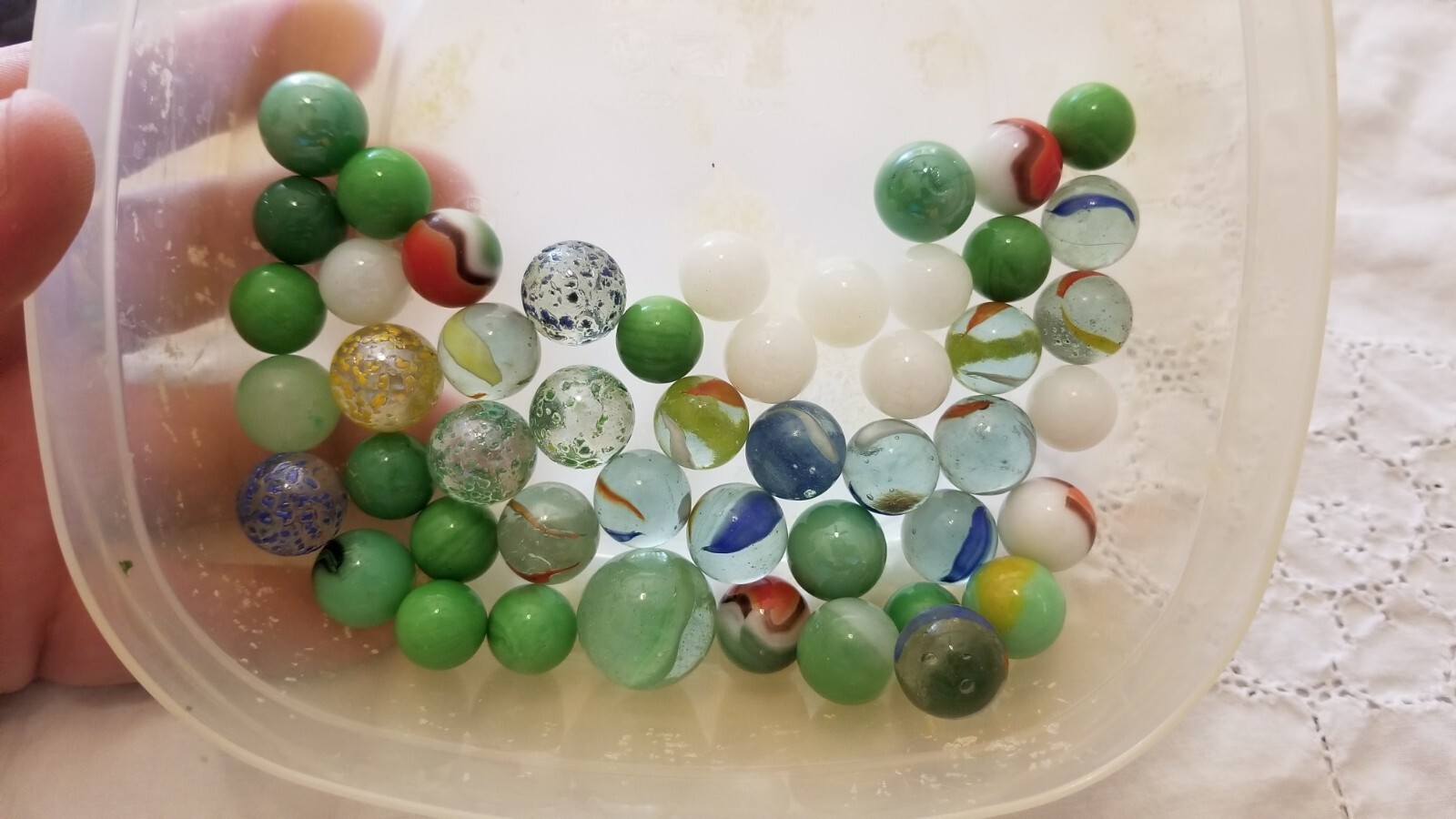 Vintage Marble Collection Lot Christensen Akro Agate Moonies Vitro 1930s – 1970