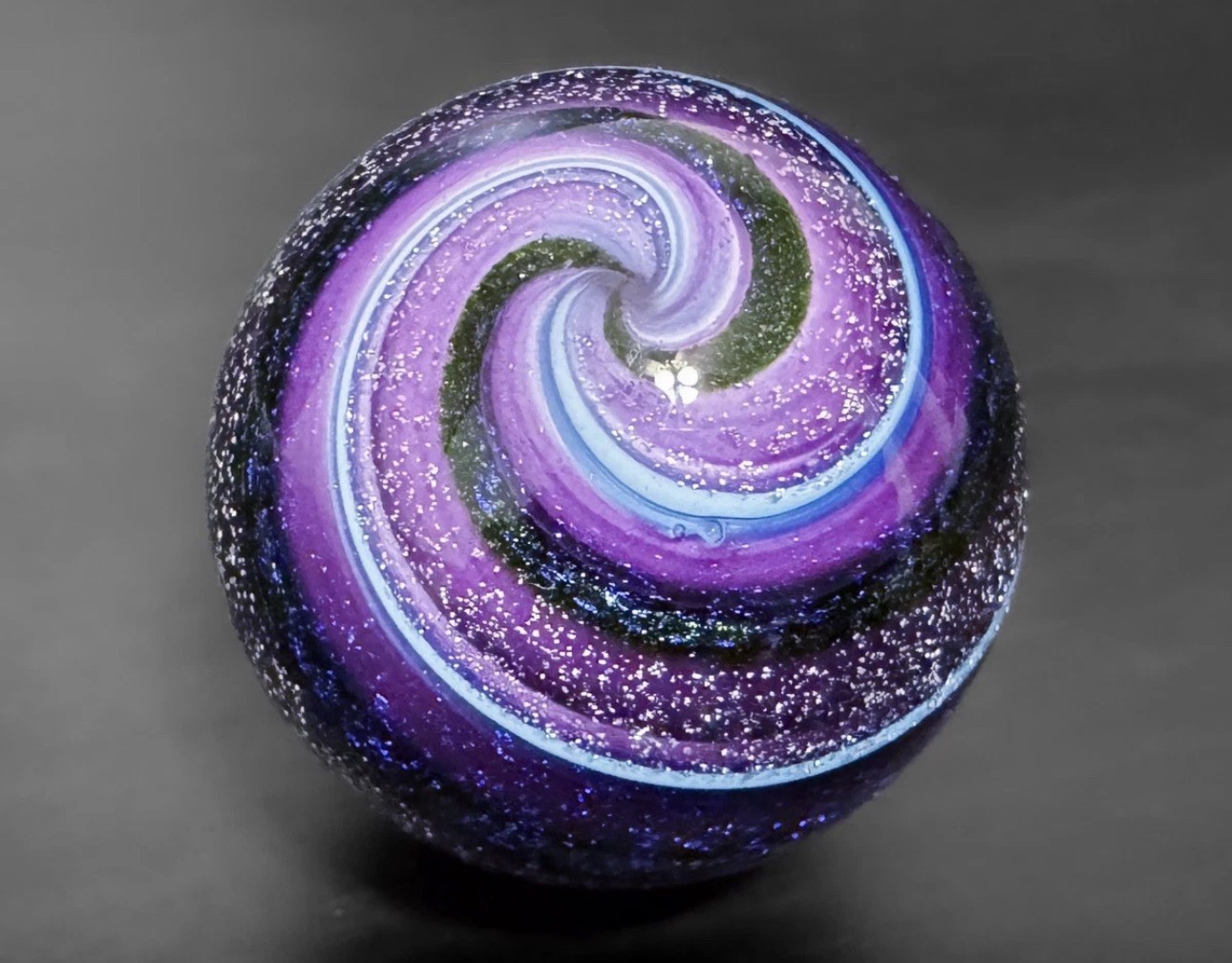 Eddie Seese 1.38″ 2003 Handblown Contemporary Art Glass Marble
