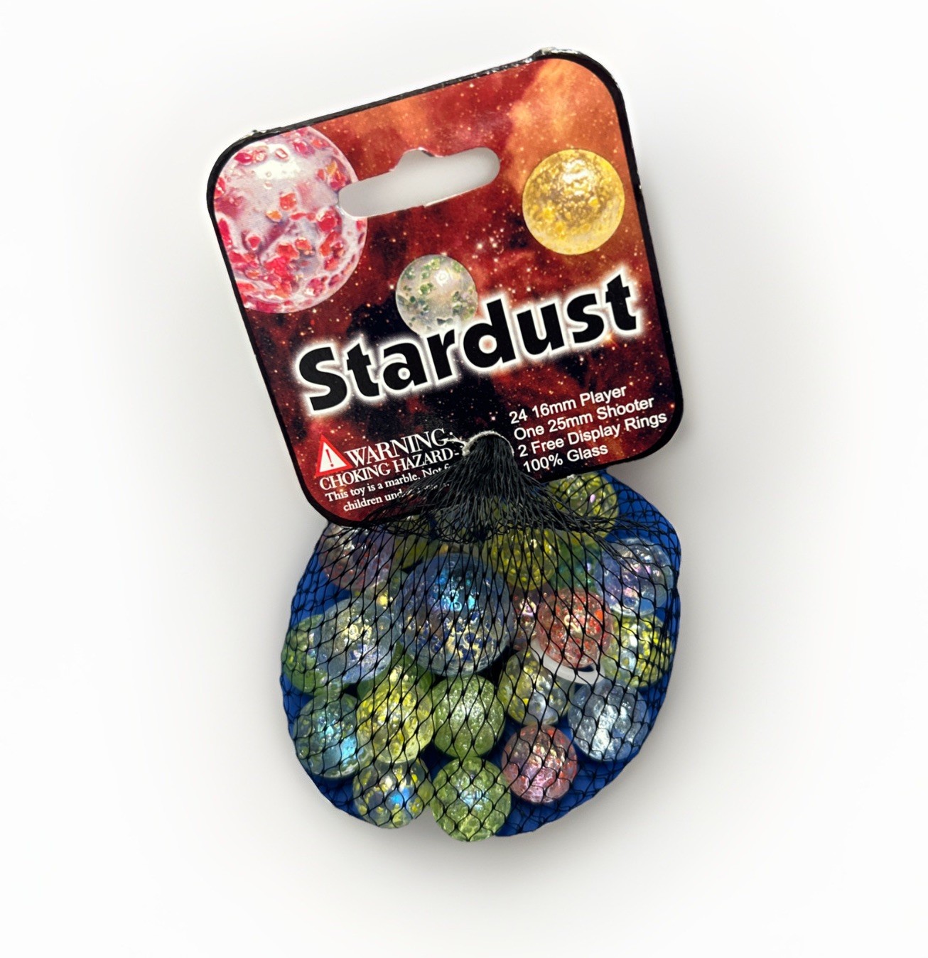 Stardust Mega Marbles Net Bag 24 Players 1 Shooter Retired Set (2004-2006)