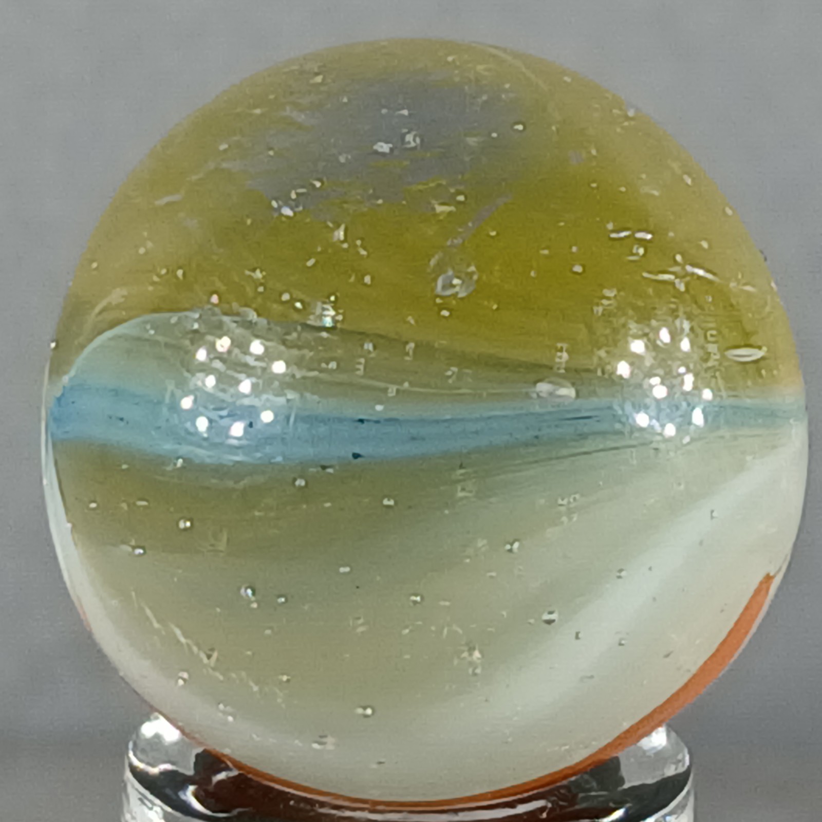 Vintage Imported Patch And Ribbon Marble .59 Inches Near-Mint Condition