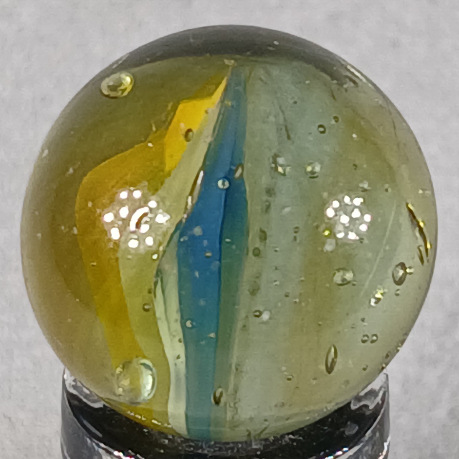 Vintage Imported Cat’s Eye Marble .60 Inches Near-Mint Condition