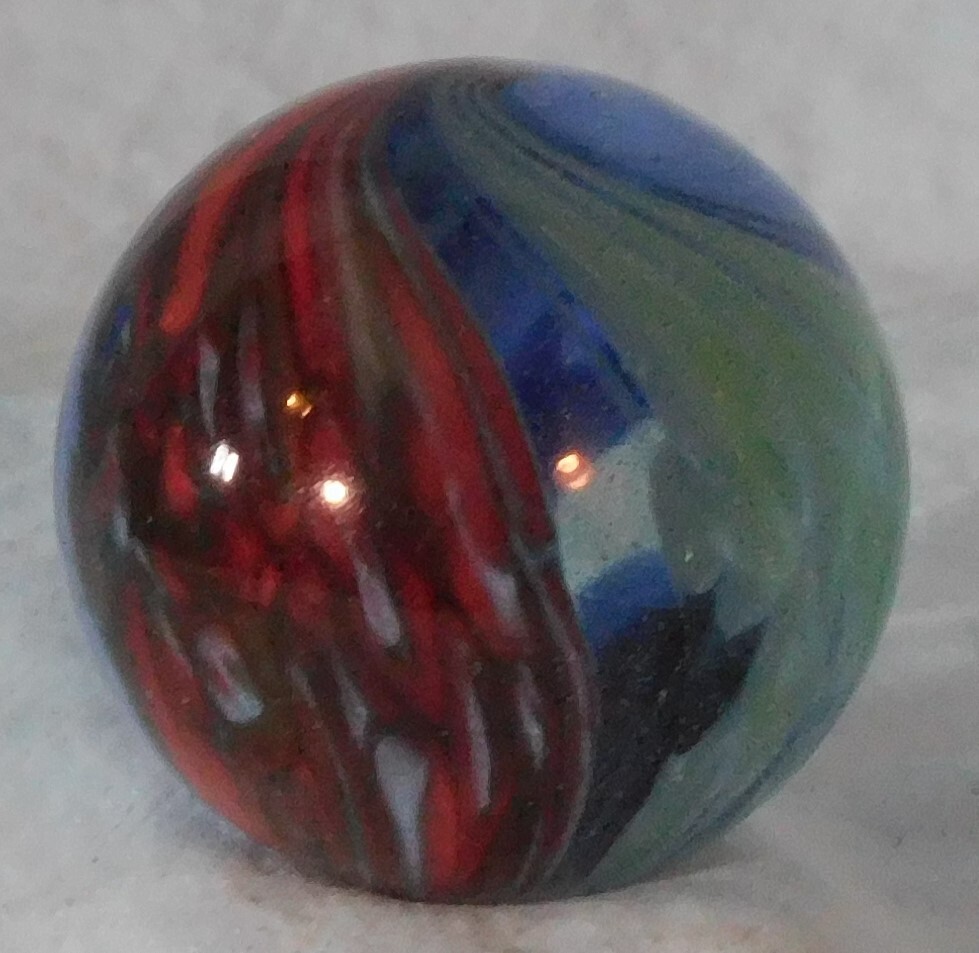 Andy Davis Contemporary Handmade Marble, 1 13/16″ Diameter, #9201AG