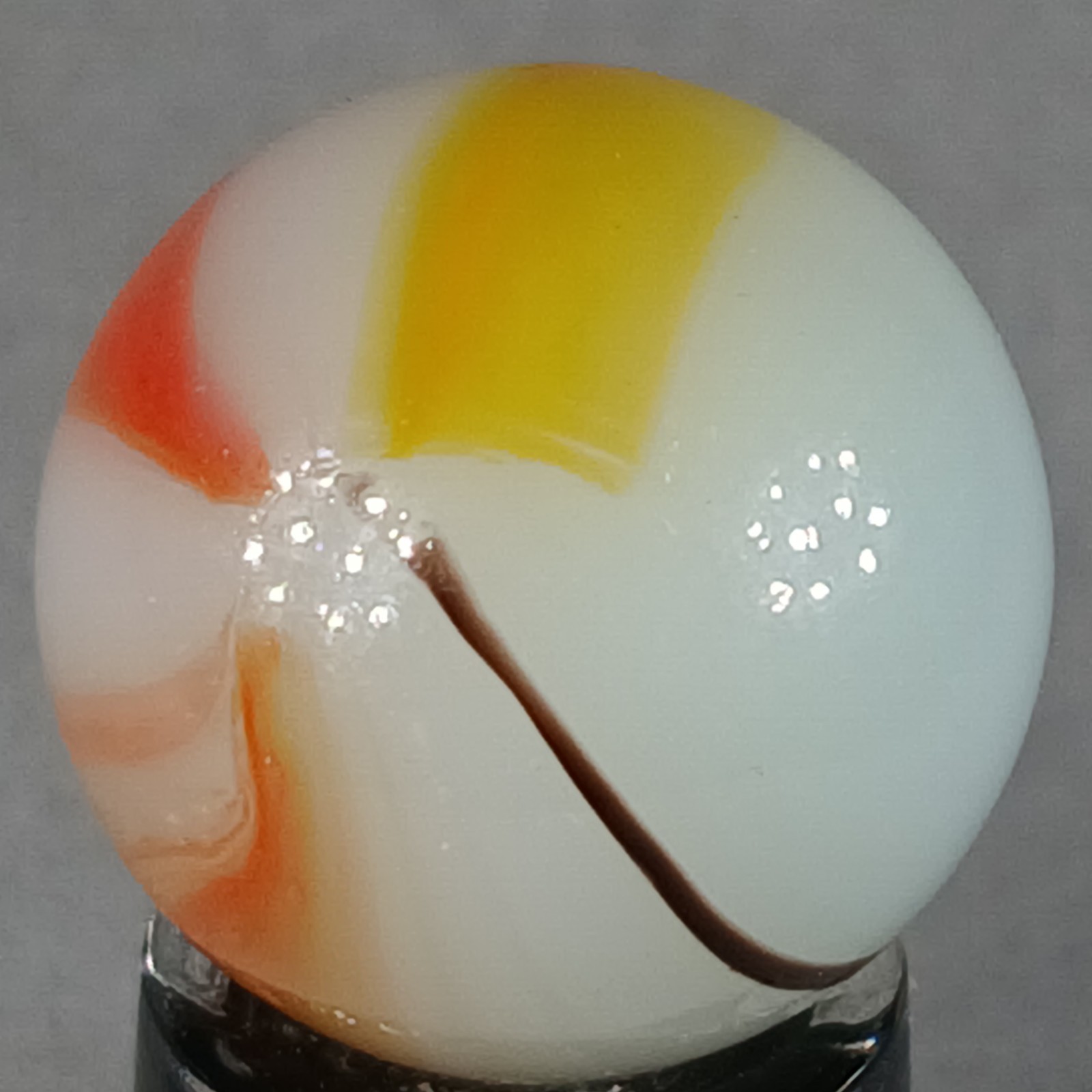 Vintage Imported Patch And Ribbon Marble .61 Inches Near-Mint Condition