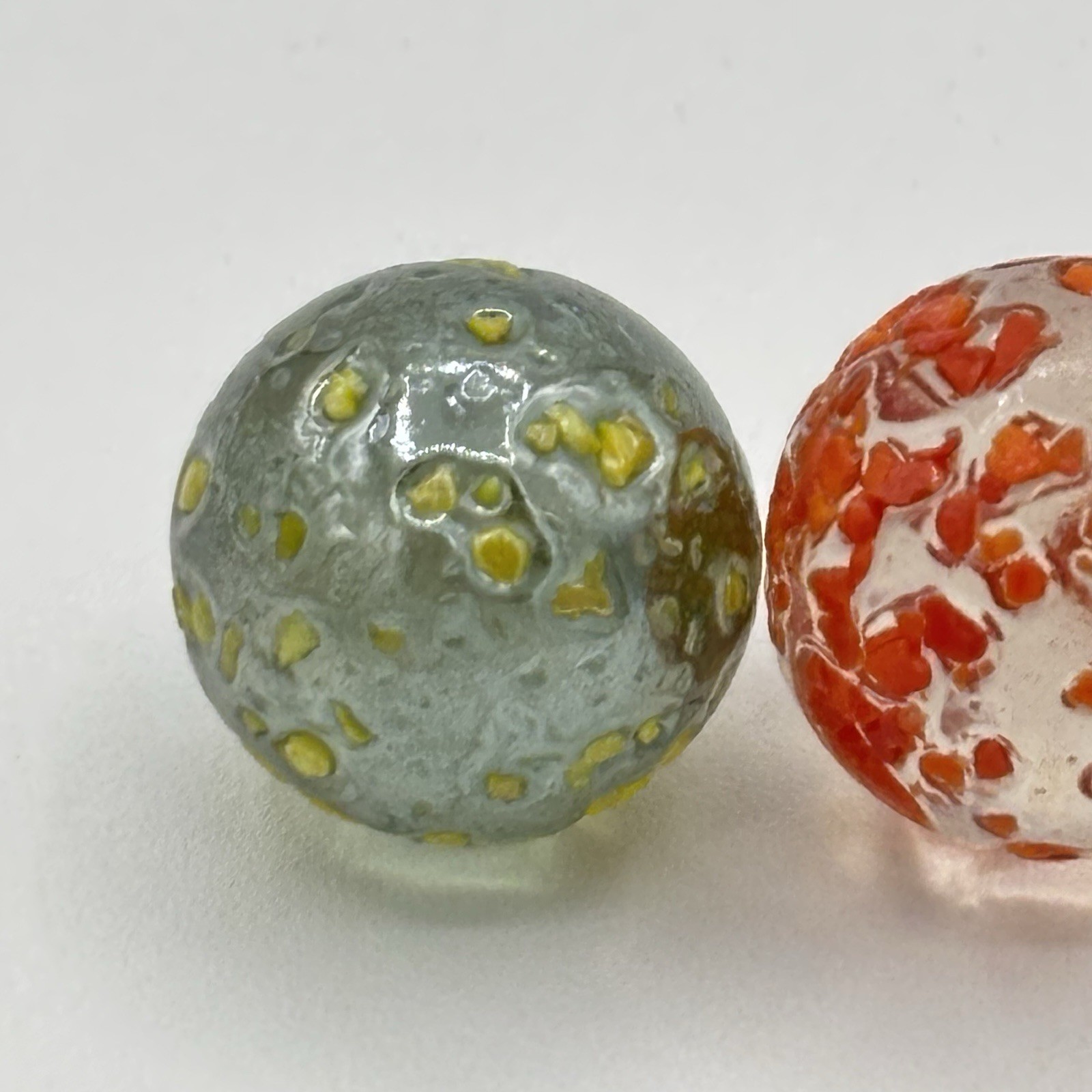 Vintage Vacor Stardust Asteroid Style Glass Players Marbles – Lot of 3