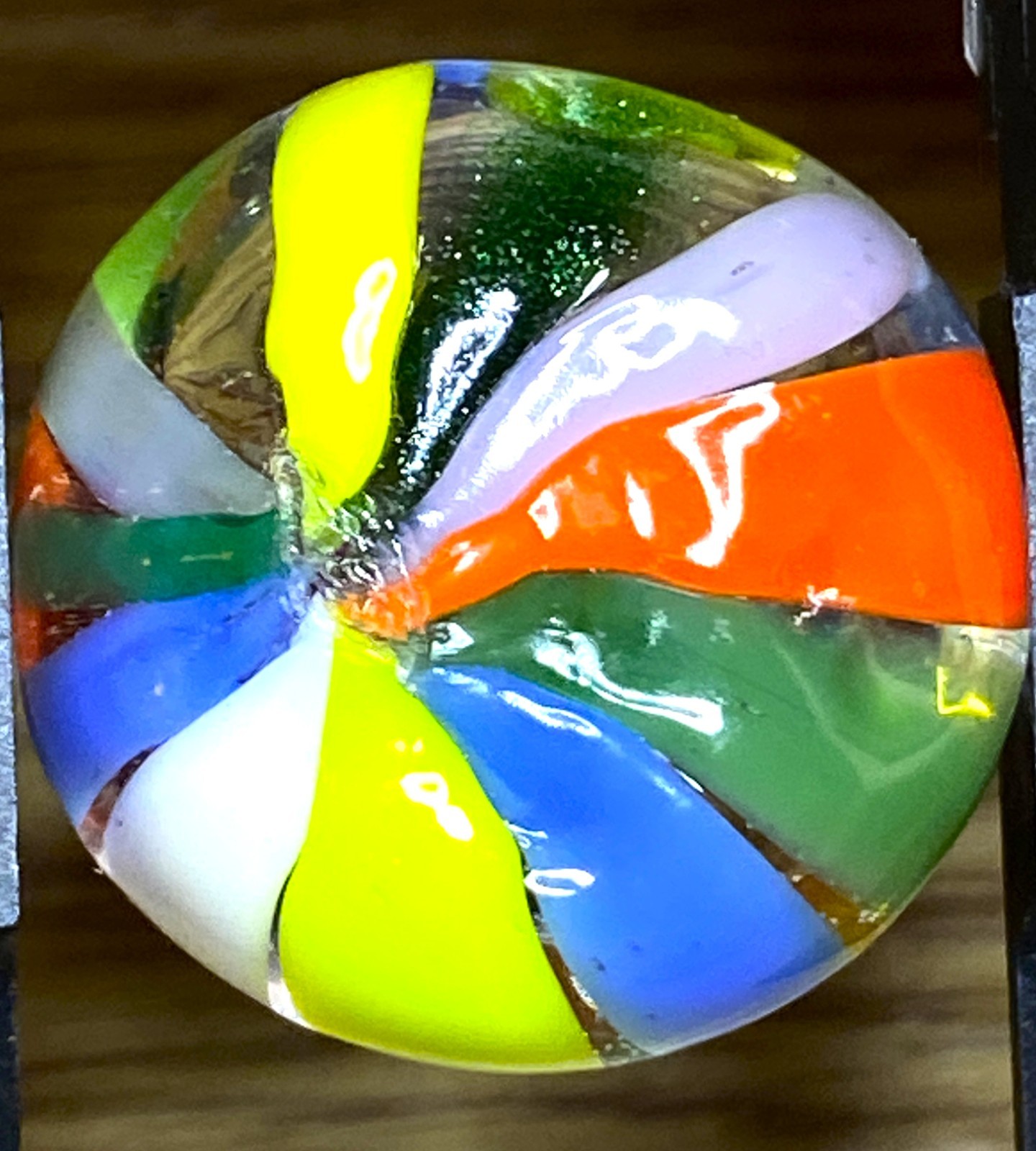 HTF ENDERS/MISTAKES/SECONDS/DROPS AVENTURINE / BEACH BALL .95/65″ BOX03/163