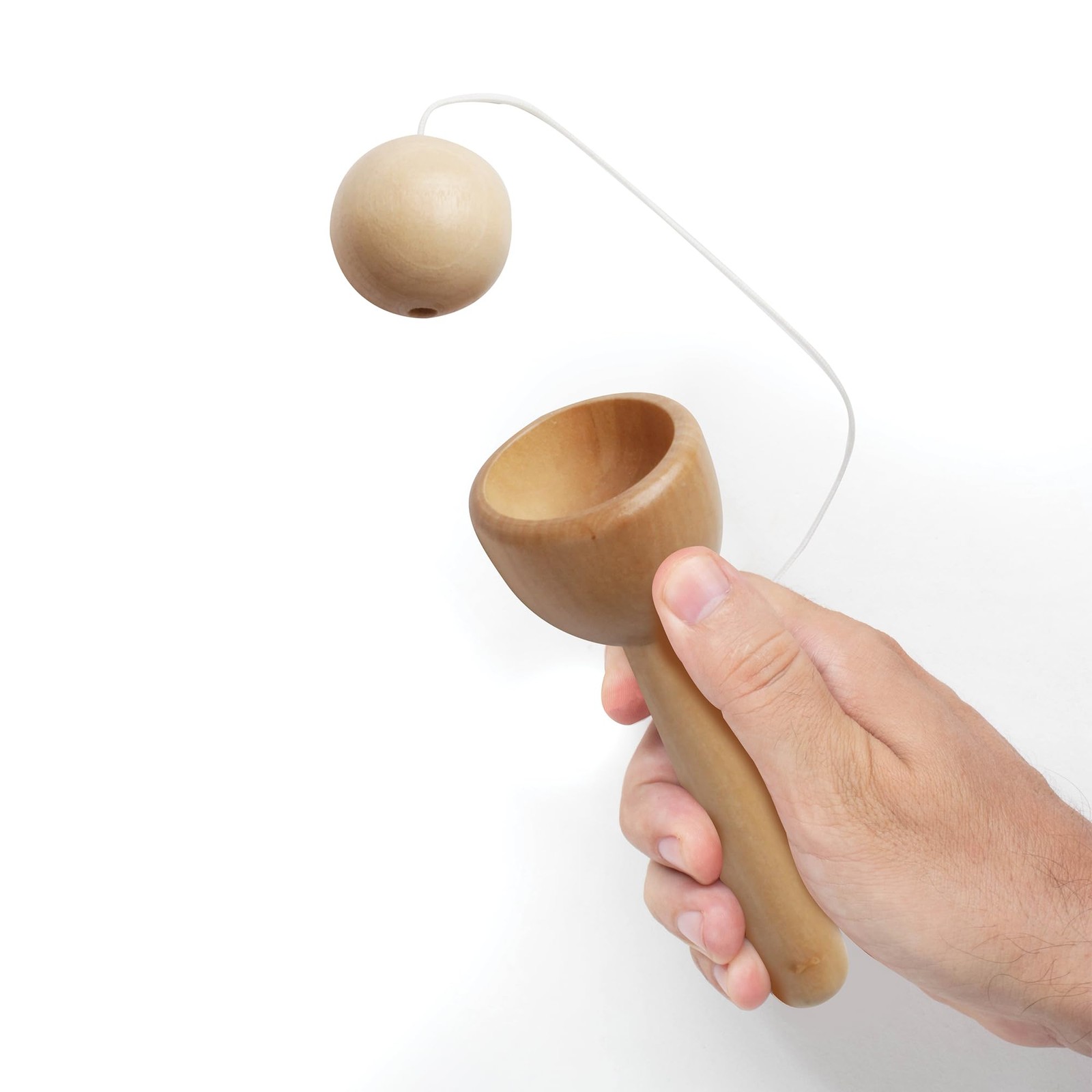 Traditional Natural Wooden Cup & Ball Toy