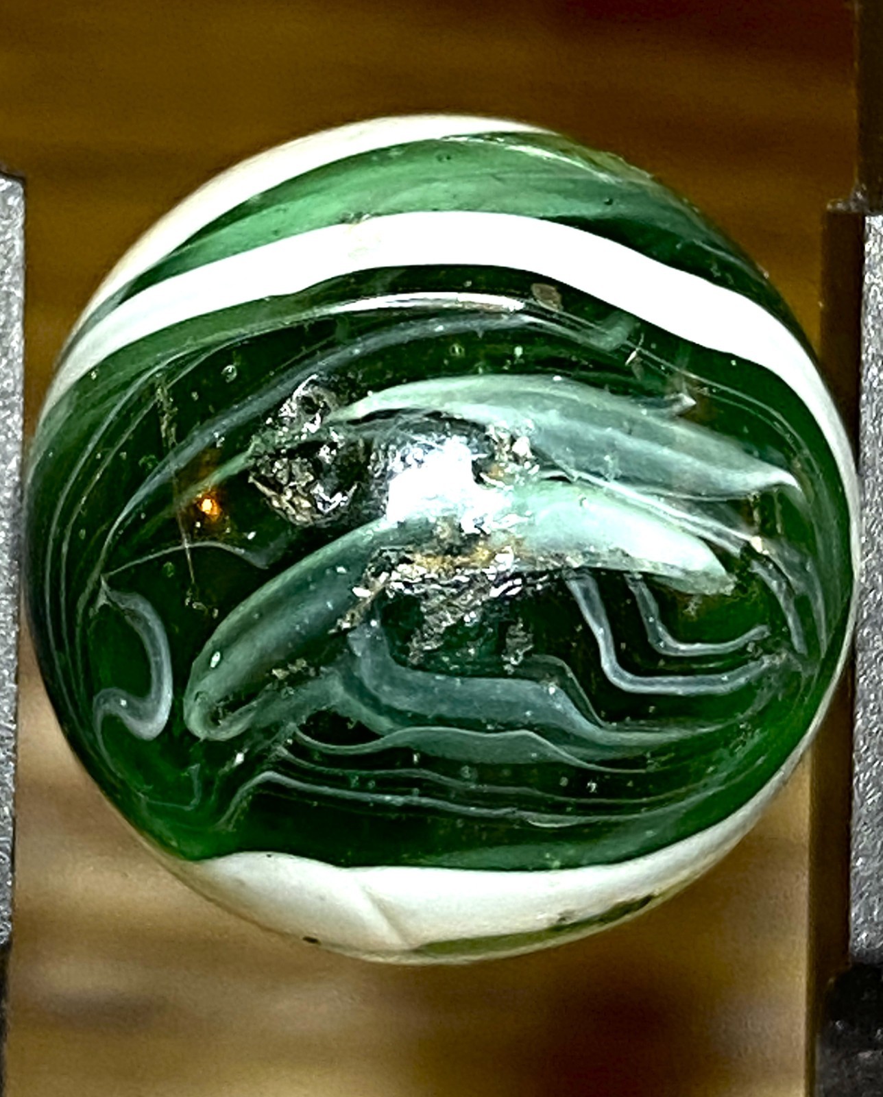 SUPER RARE VHTF VINTAGE JACKSON MARBLE / ABSOLUT BEAUTY NM- SWIRLED .64″ BOX3/14