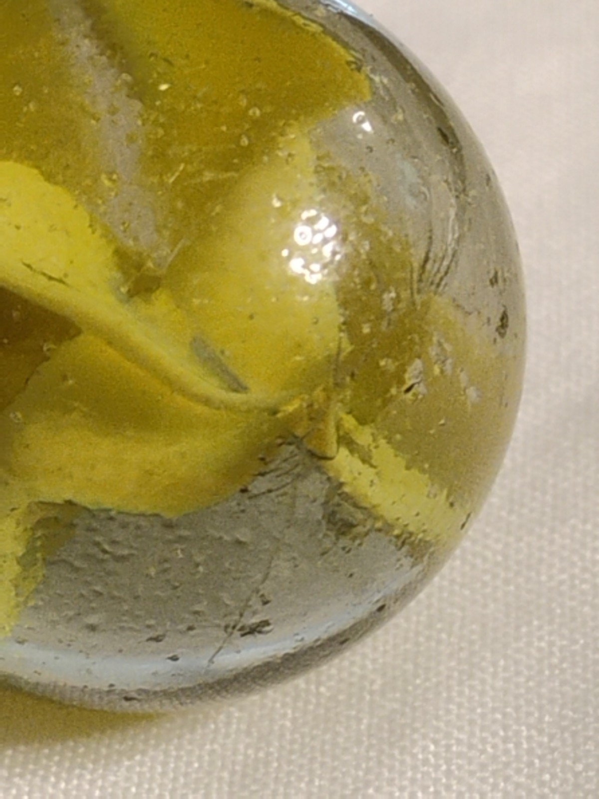 Vintage Crazy .95 Vitro Peltier Marble King Hybrid Cobra Shooter Size Marble ?