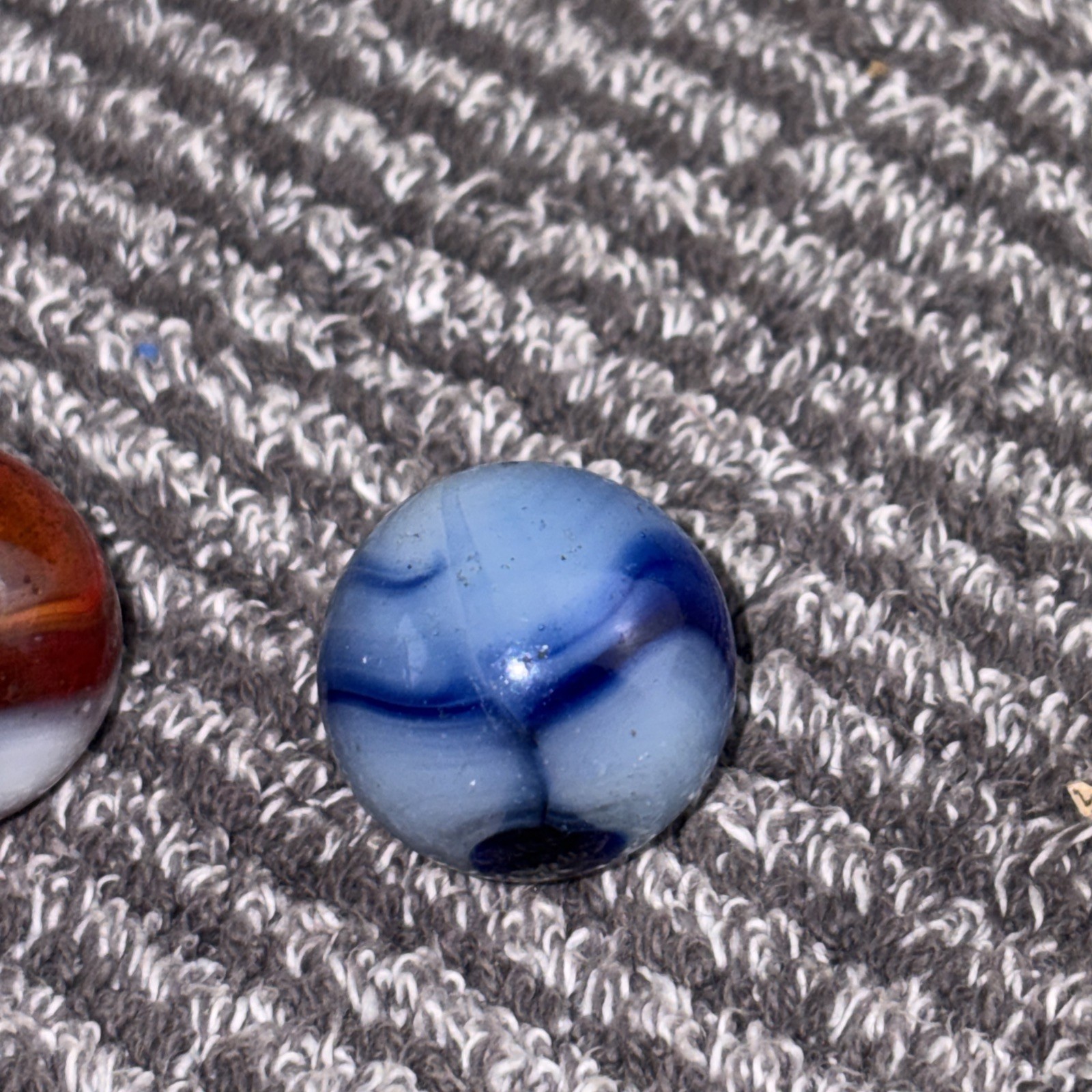 Kokomo marble lot shooters,UV,Opalescent variety Ribbons .58 to .84
