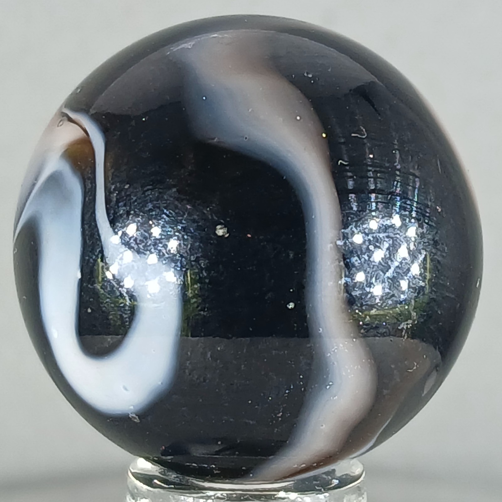 Large Vacor Zebra Marble .97 Inches Near-Mint Condition Condition