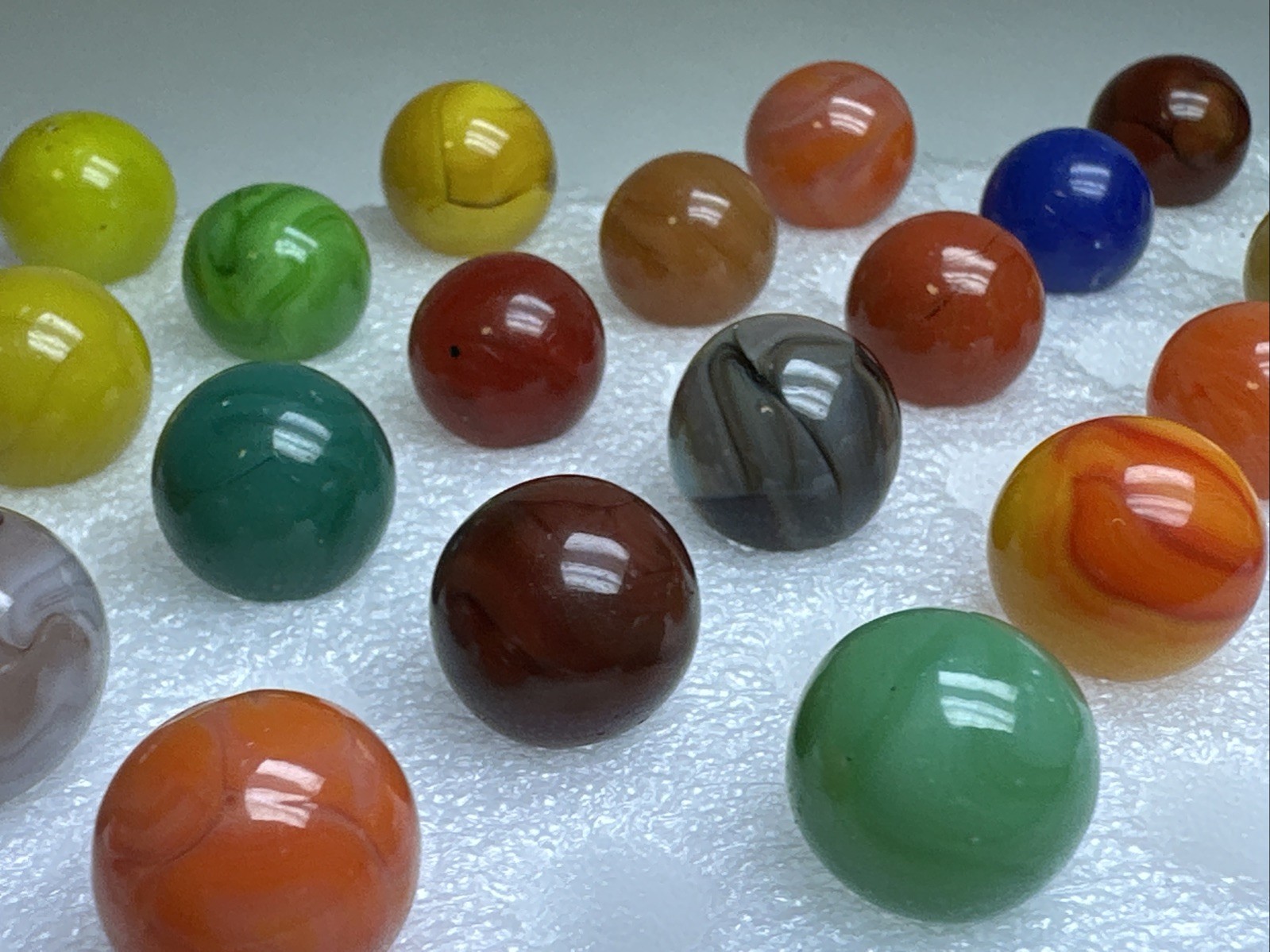 291 Lot Of 27 Jabo Swirl Marbles!