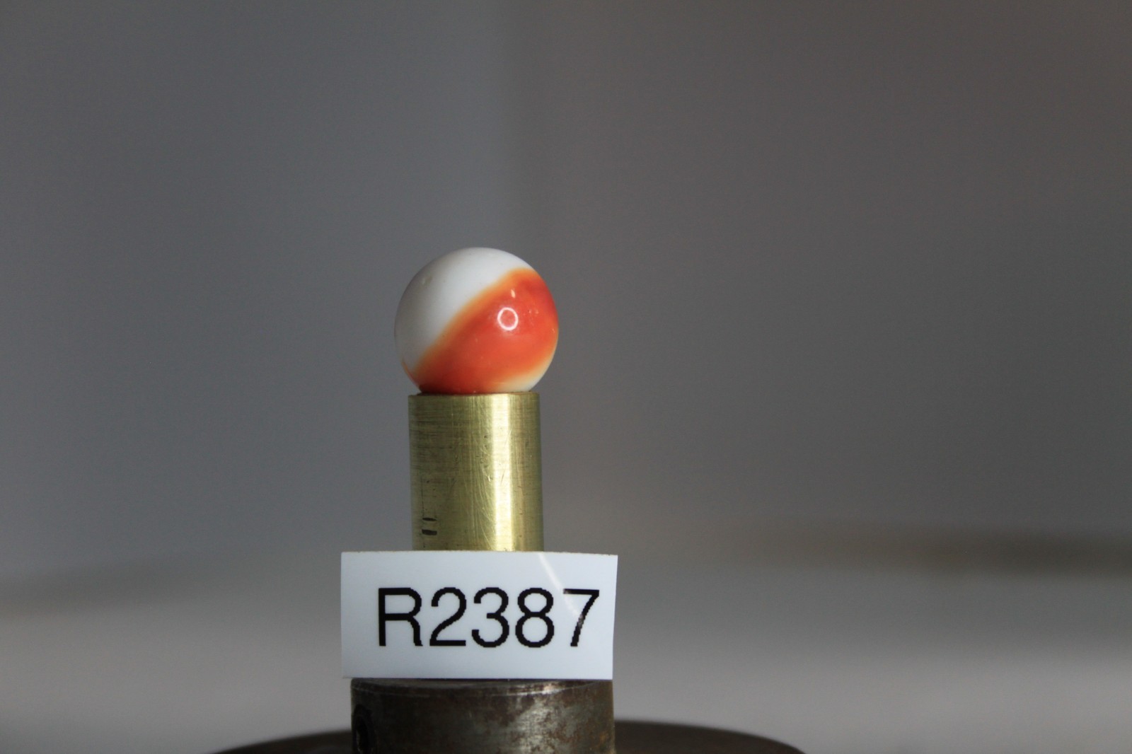 AKRO AGATE CORKSCREW GLASS MARBLE SPIRAL RED OPAQUE WHITE 5/8″ VINTAGE TARGET