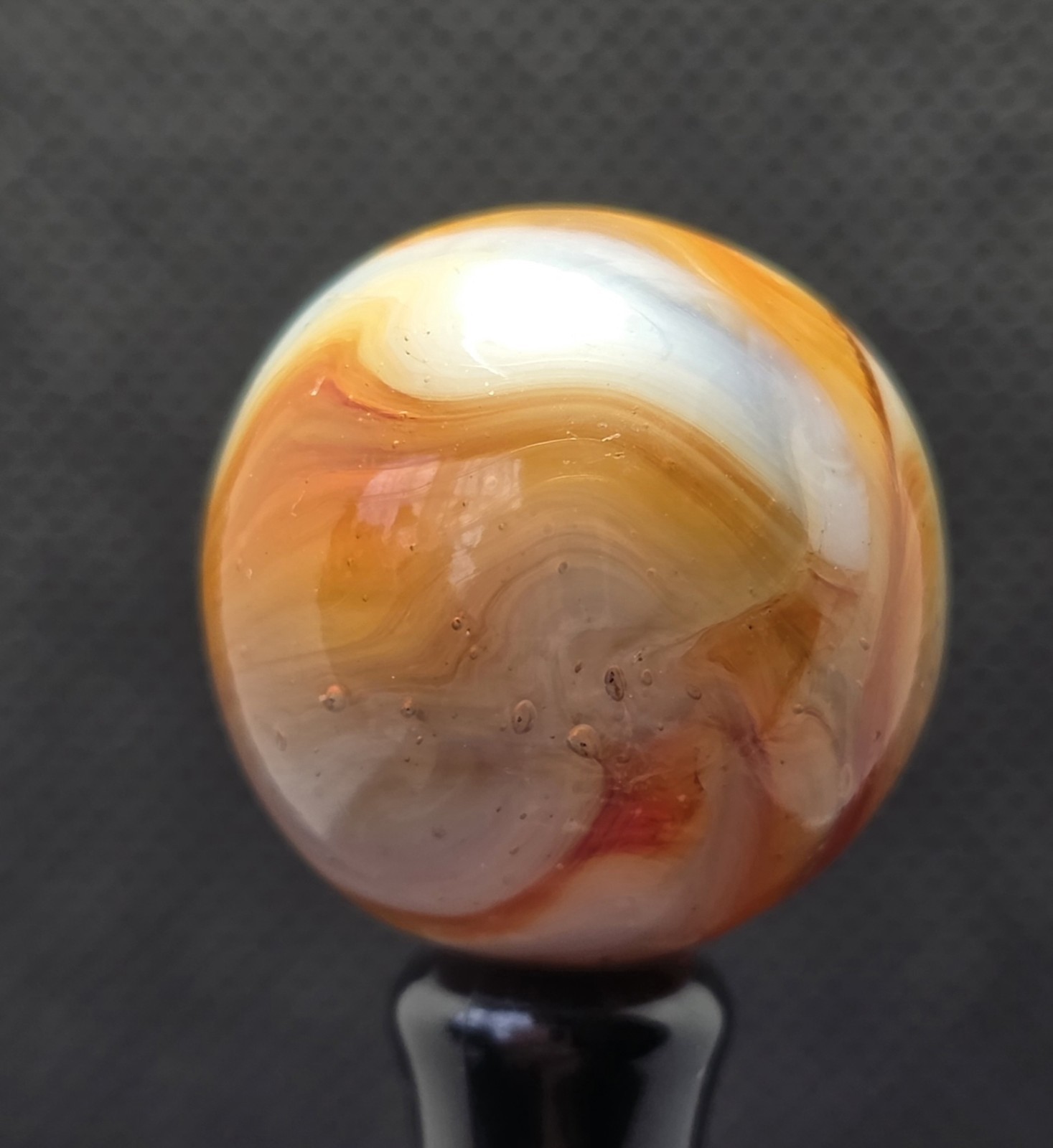 HTF VINTAGE CAIRO NOVELTY MARBLE 0.75″ SHOOTER MARBLE MINT UV