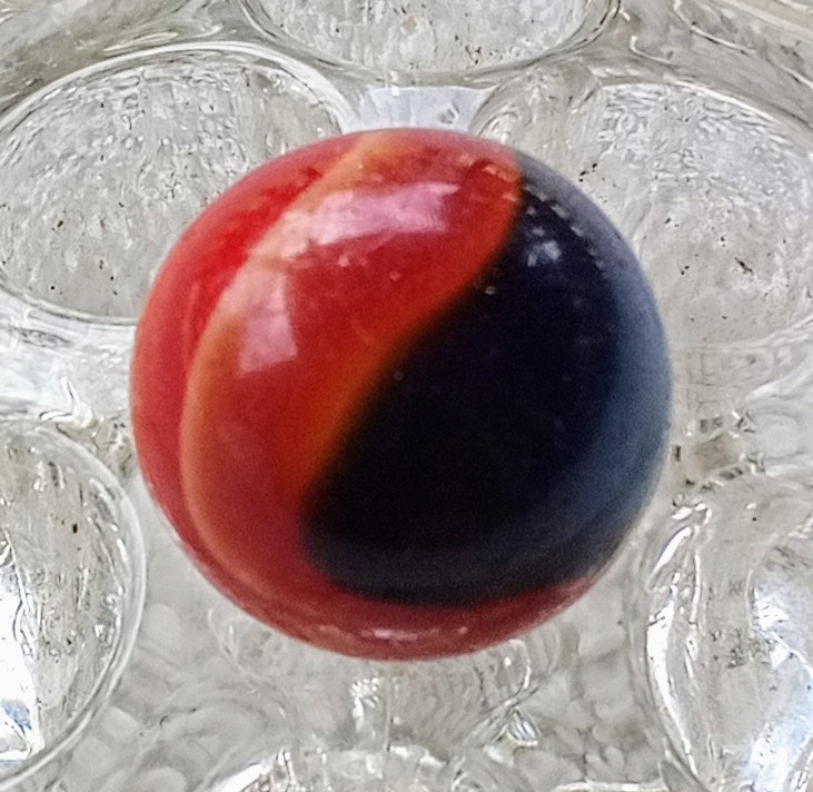 11/16″ CAC Multi Color Swirl Marble In Rare Mint Condition.