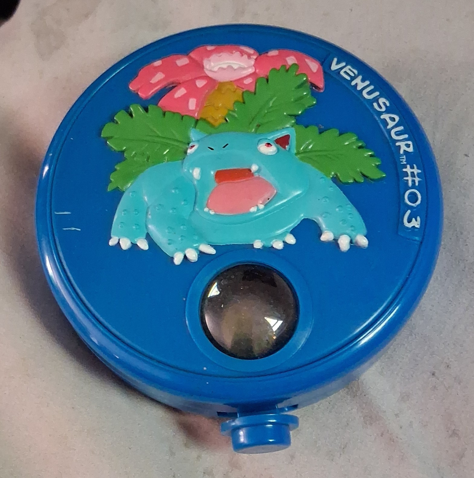 Pokémon Venusaur #03 Glass Toy Marbles Set w/ Blue Carrying Case