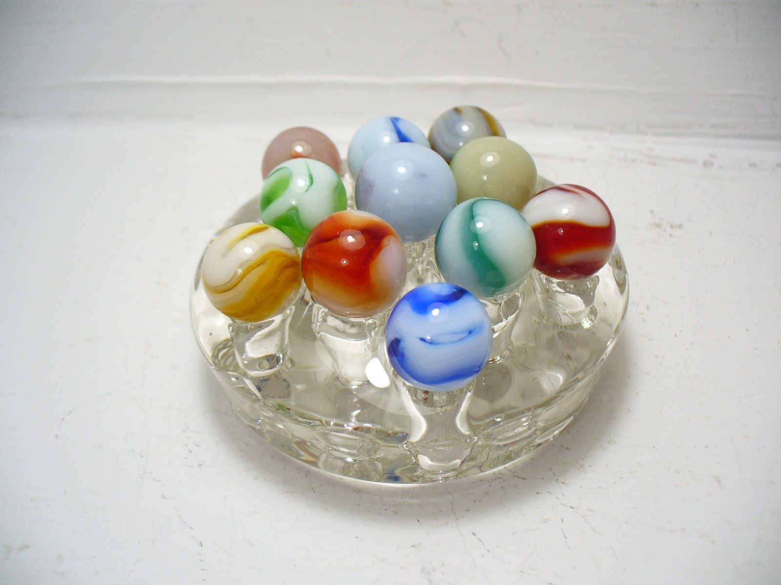 #1115 Marbles 11 pcs. Vintage West Virginia Swirls Alley, Champion