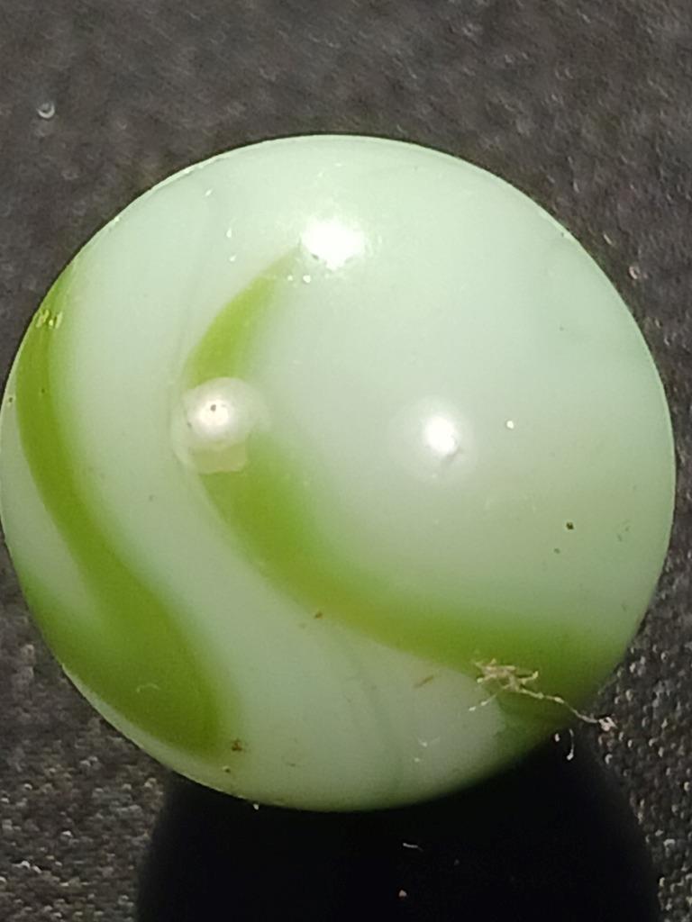 Alley Christensen .57″ Antique Green Mint Swirl Near Mint Serious Marble A190