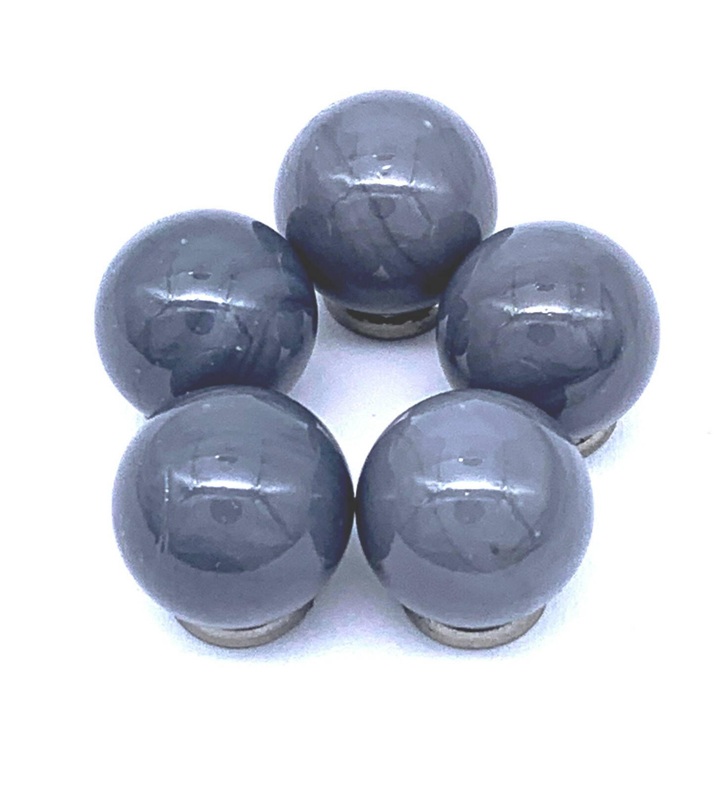 14mm “Opal Gray” Glass Game Marbles (.55 inch) – Pack of 50