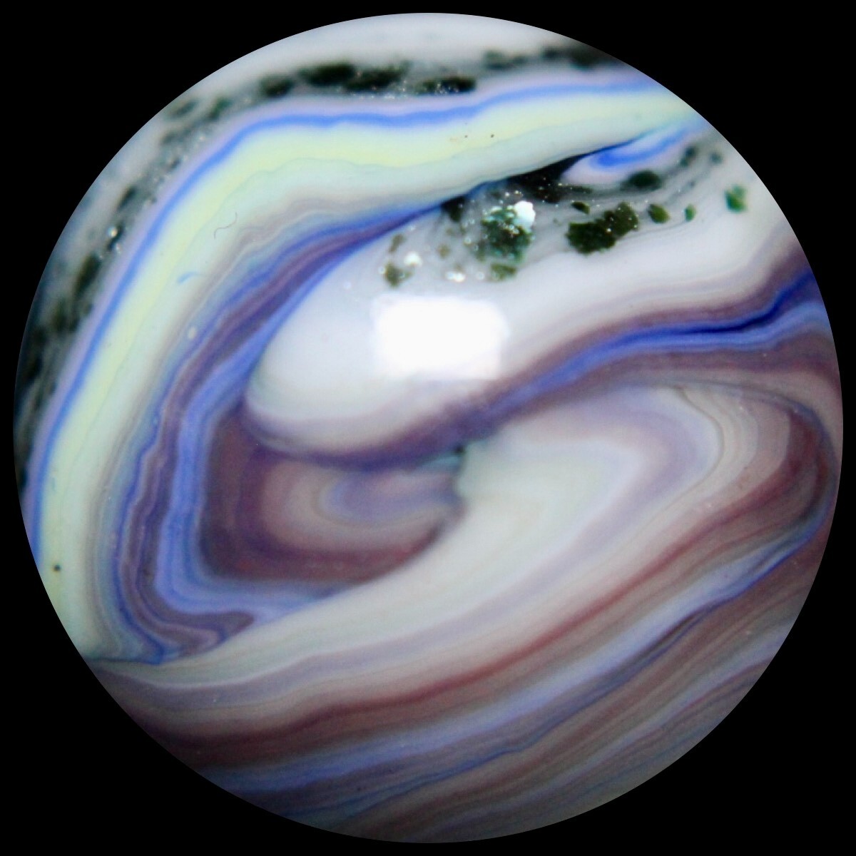 JABO Premium Opaque Marble Collector Series: Lavender Mica Watercolor