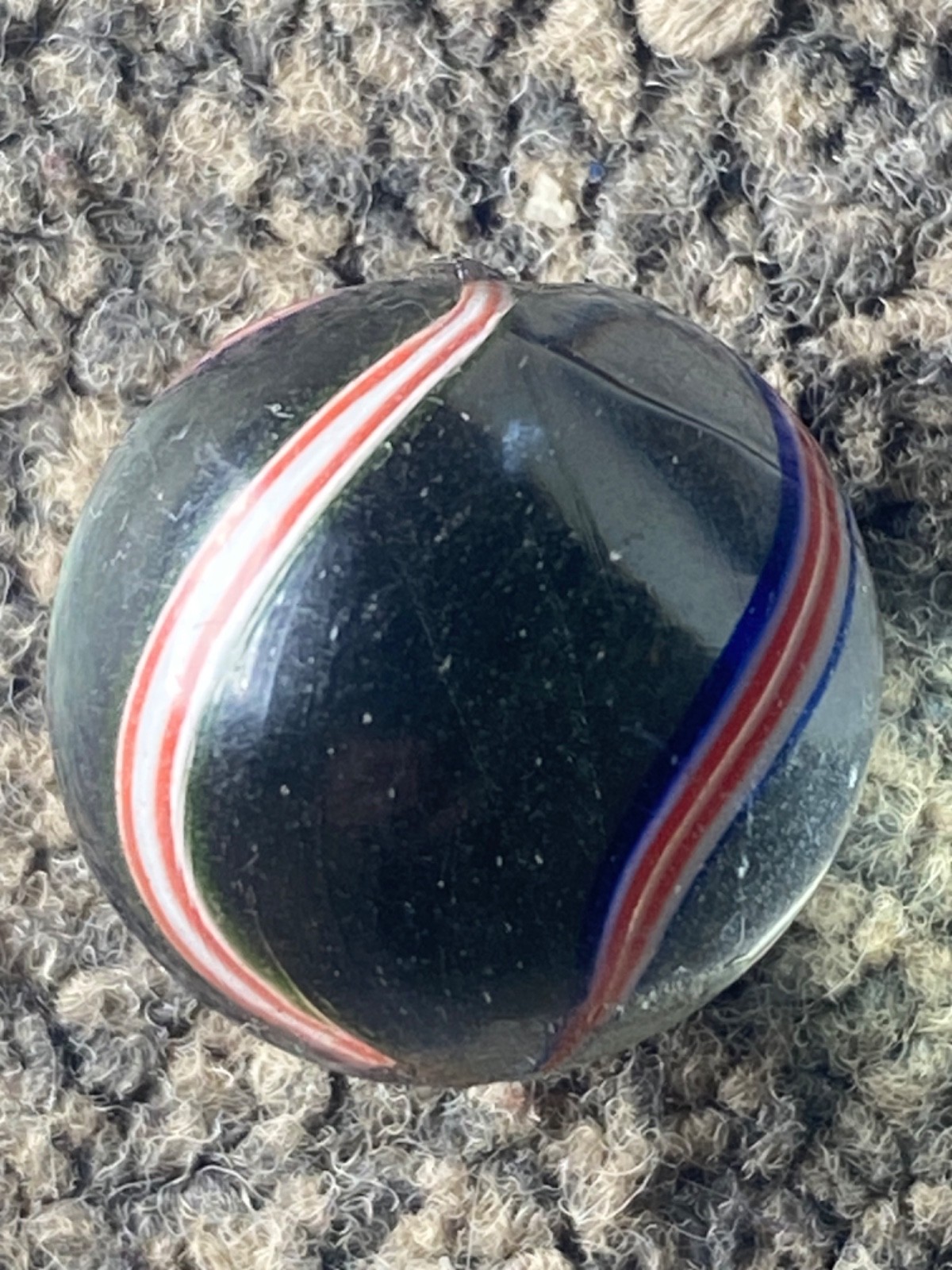 Antique German Marble banded transparent shooter 20mm 0.80 WET MINT