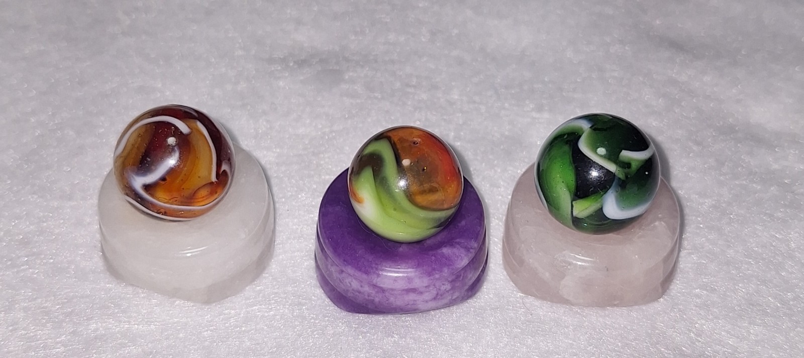 HTF Peltier Mint Lot: Green Jewel, “Cranberry Jewel” Rare Ruby Variant, Cool MCS