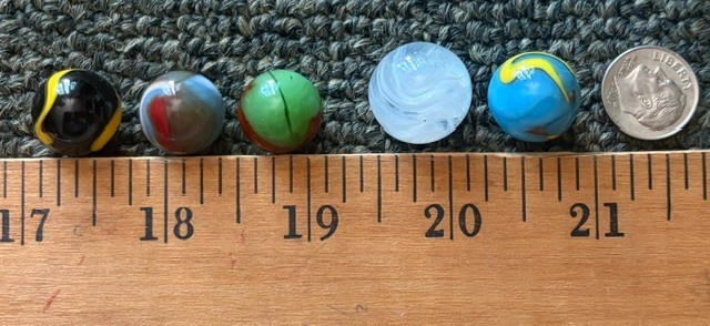 Estate Sale Lot of 73 Assorted Marbles Various