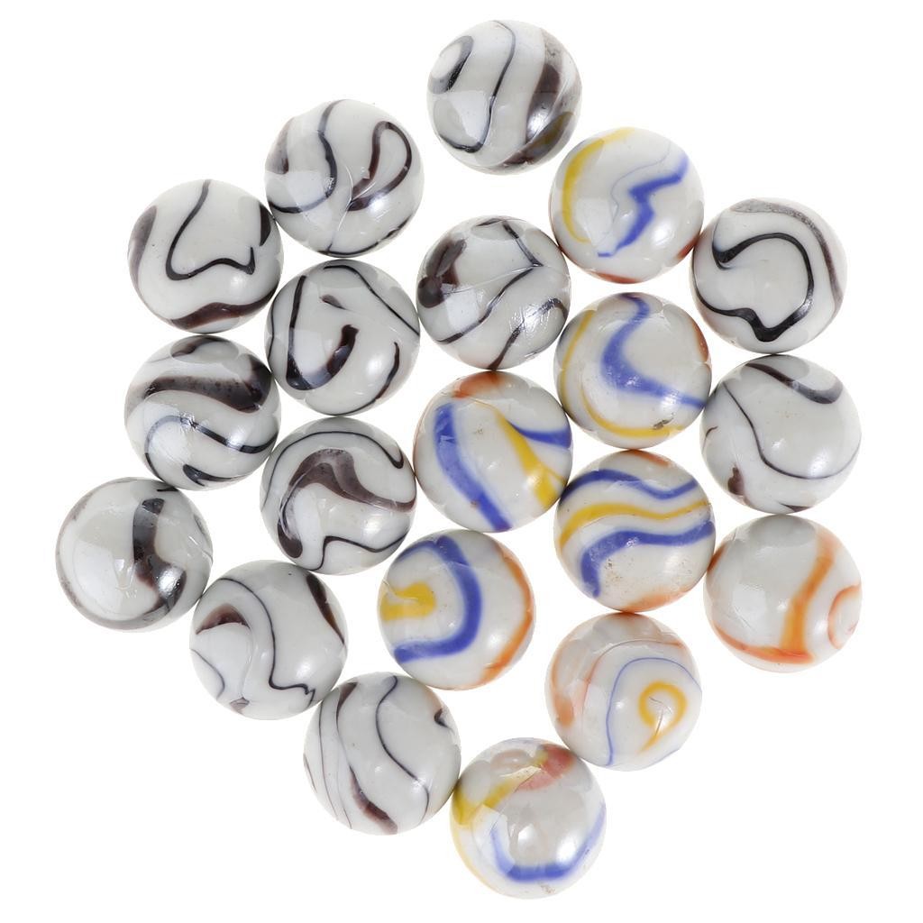 20pcs/set 25mm Glass Marbles Bulk for Marble Games Party Favors