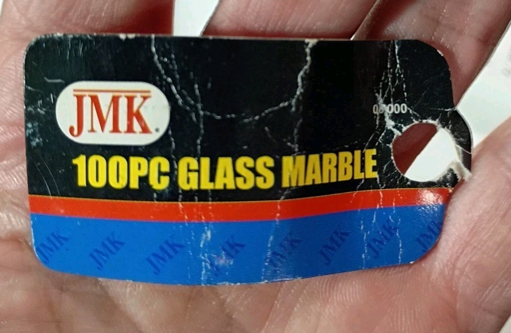 Glass Marbles: JMK Brand Tigers Cats Eye, 100pcs, Orig Bag Broke, Unused