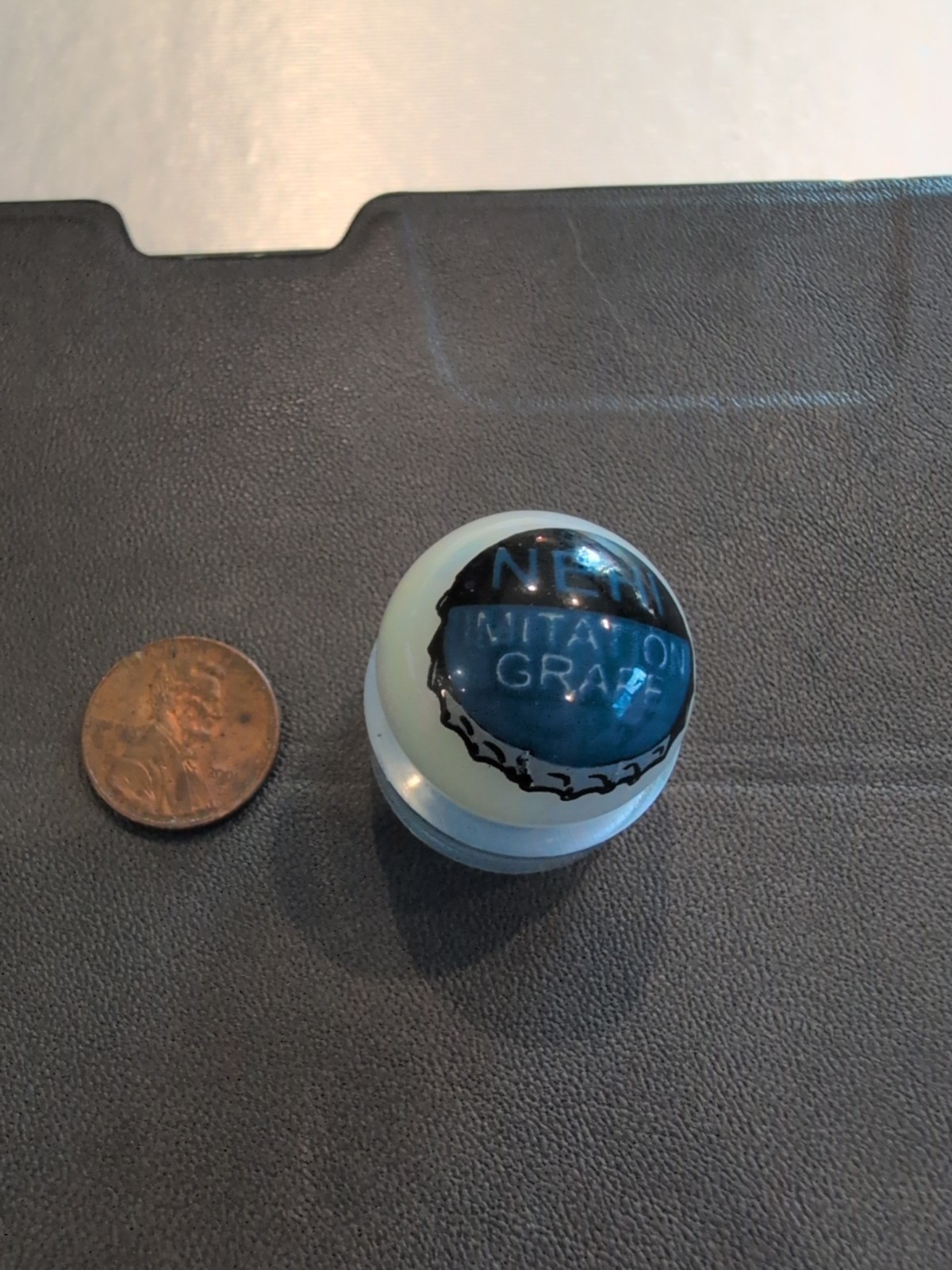 Vintage Nehi Imitation Grape Bottle Cap Pearl White Marbles