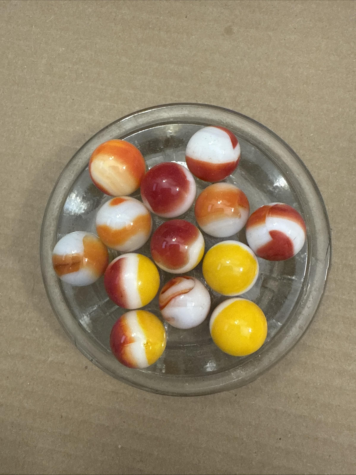 Collection of Vintage Marble Lot and Vintage Glass Display Stand