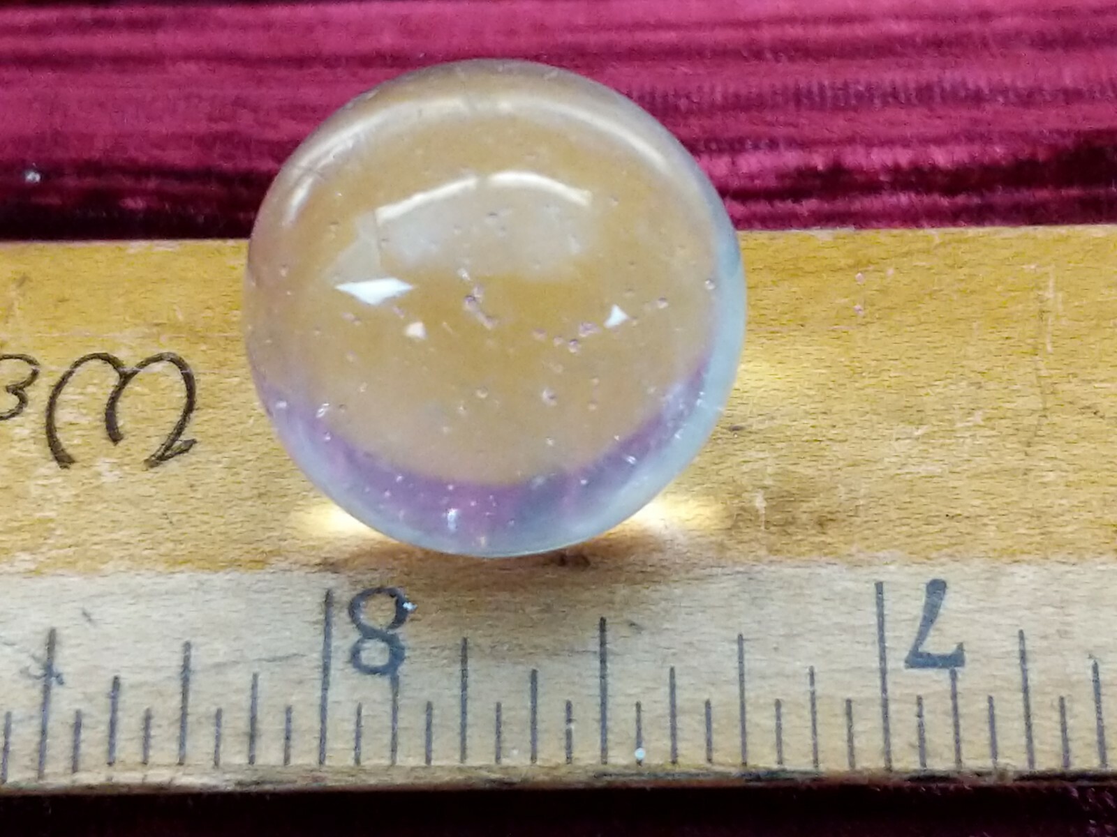 12X lot Classic Vintage Antique Clear glass aggots Agots marbles