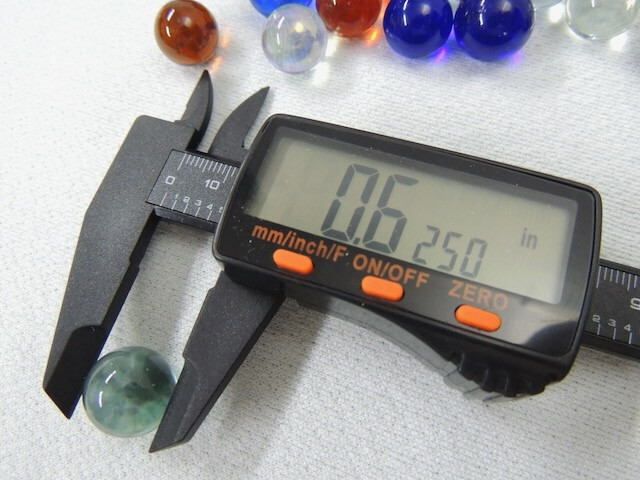 203 Vintage Clear Cobalt & Mixed Color Marbles Good Condition 0.555 to 0.980″