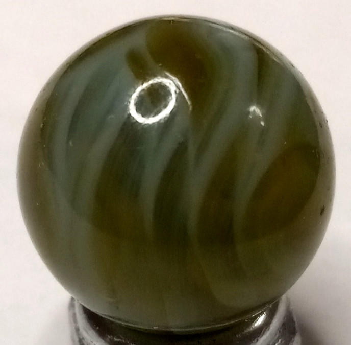 Vintage Alley Agate Flame Swirl Marble .64″ Mint Condition 526050