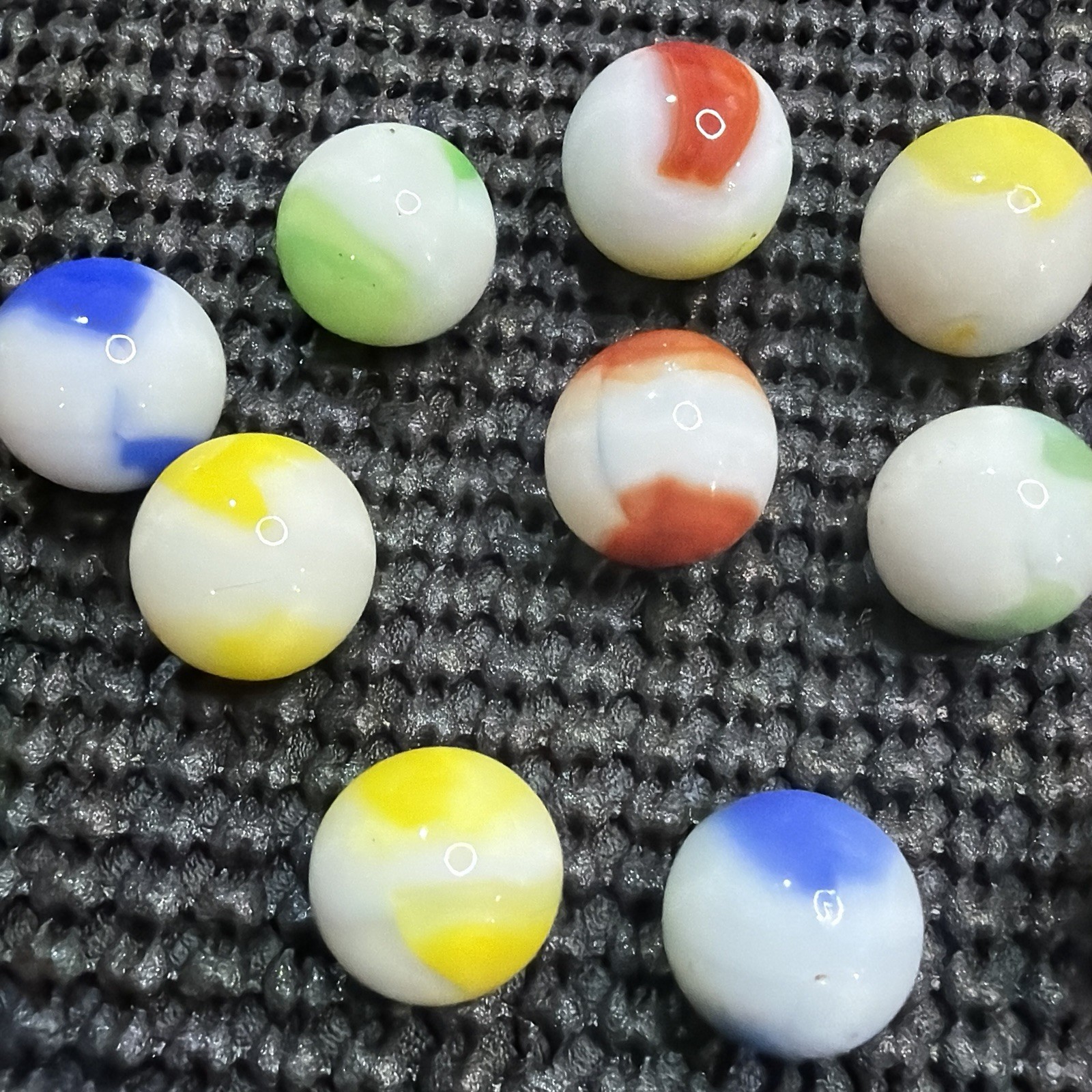 Vintage Marble King Marbles Size .59″ to .65″ Lot of 11