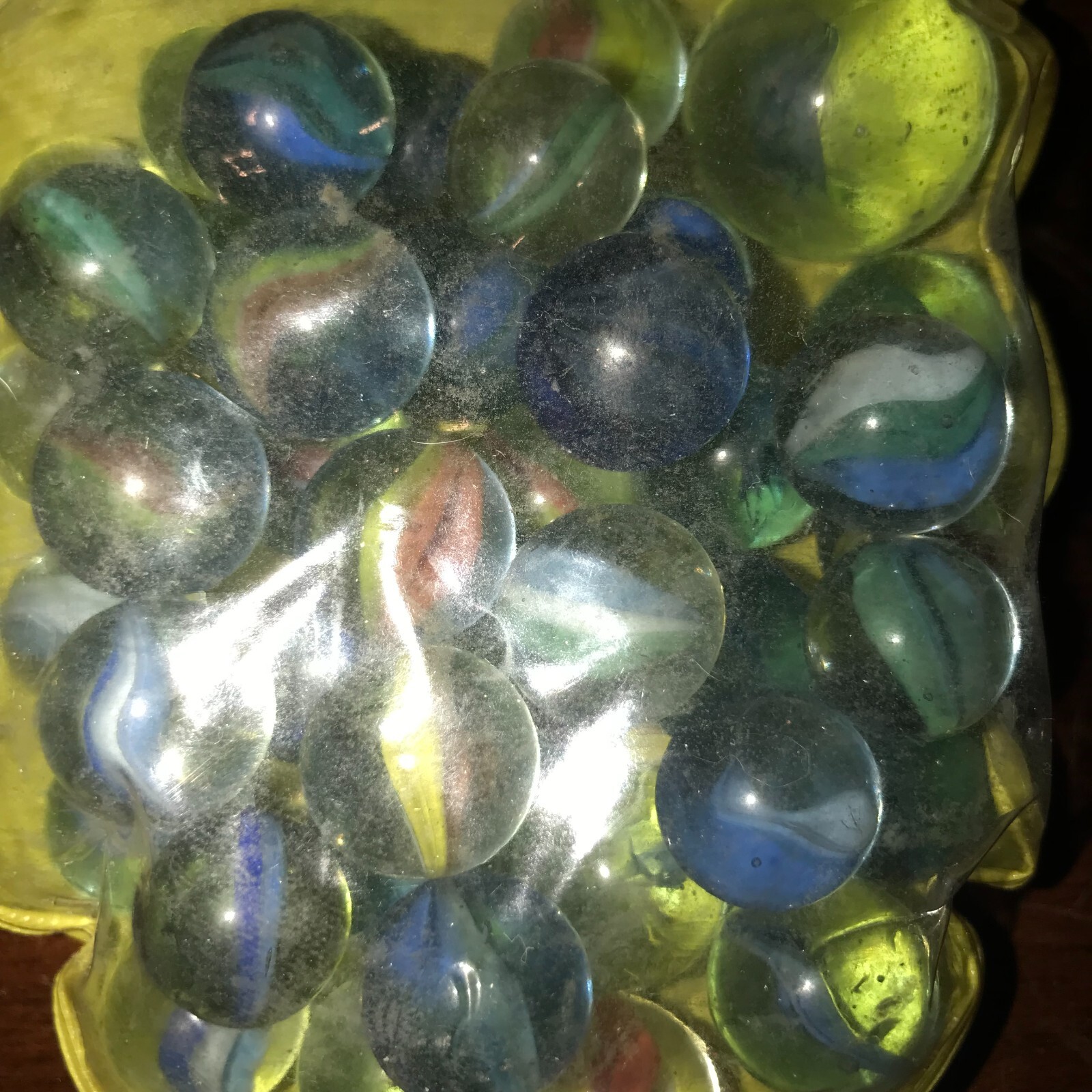 2 Bags of Vintage Nanco Glass Marbles Big Value Pack 30+ with Shooter NOS Sealed