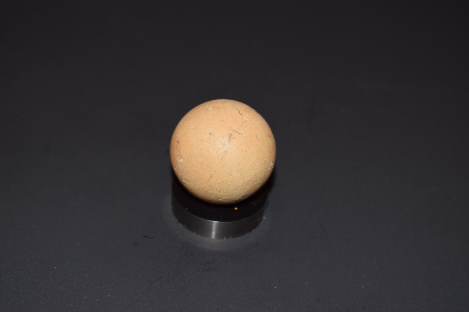 ⭐Antique Handmade Earthtone Fired Glazed Clay Toy Marble 🦶Toe Braker Size 1.070