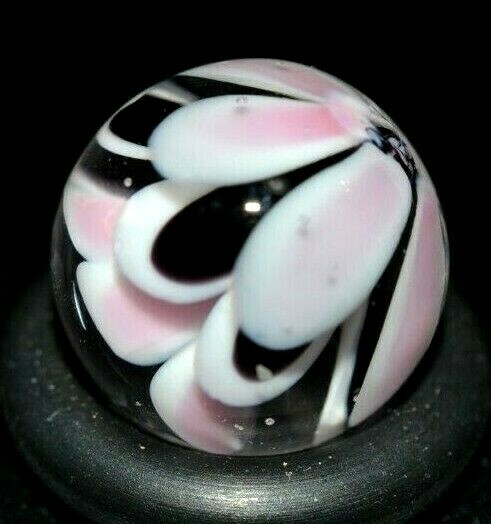 DENIZ DIVLELI GLASS MARBLE/.494″-STRIKING 15 PETAL PEEWEE-3 TIER FLOWER-5 PETALS