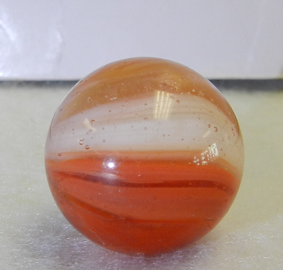 #19265m Nice Vintage Master Marfble Master Glass Marble .72 Inches