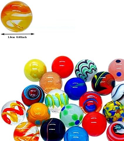 20 Vintage Marbles Bulk for Kids Ages 4-8-12 Hobbyist for Marble Run Track Game
